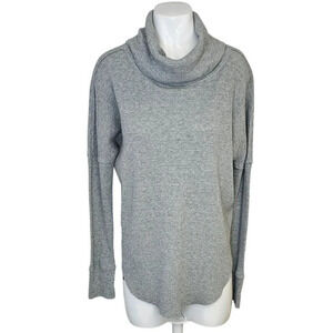 Aritzia TNA  Thermal Long Sleeve Cowlneck Sweater Size XS Gray
